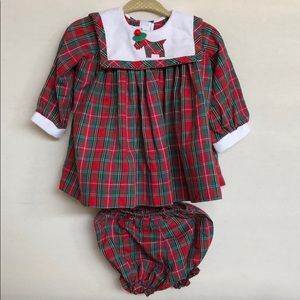 Tartan Scottie Dress with Bloomer